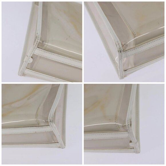 GUCCI Tote Bag Vinyl Clear Silver 001 2122 1773 Auth 143275 - Picture 14 of 16